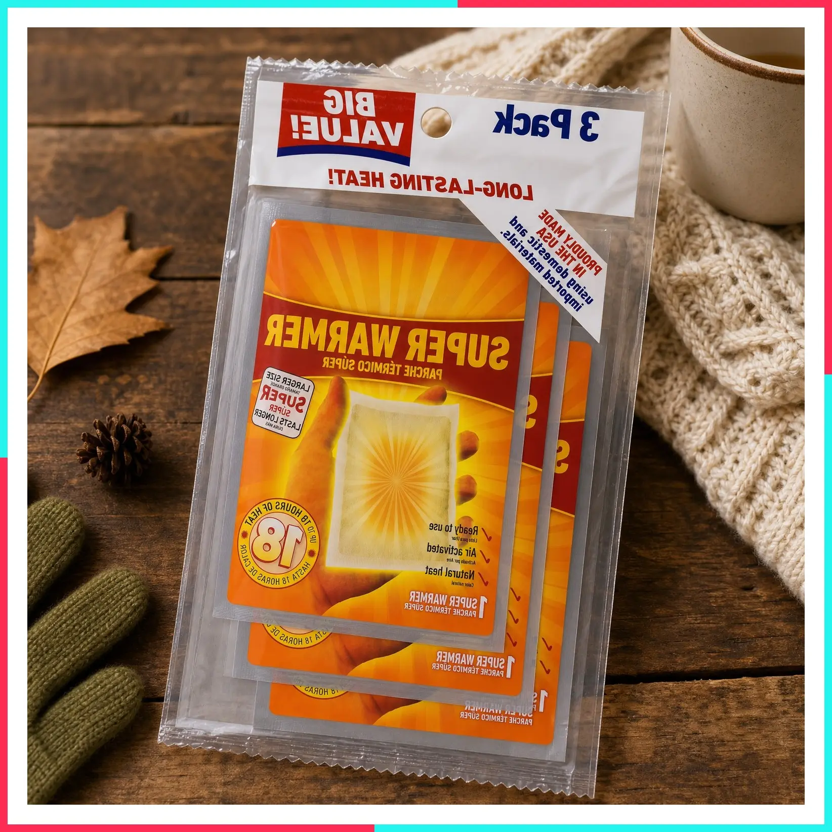 Super Warmers Pocket Pack, 3 Warmers