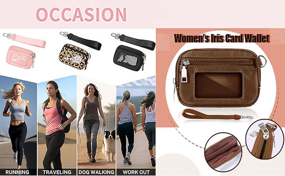 Wristlet Wallet 2nd Gen Women's Waterproof Nylon Key chain Wallet wallet bag Wristlet Wallets for Women Nylon Quilted Wallet with 3 Zipper Purse for Travel Credit Card Holder Phone Organizer large The Iris' Wallet