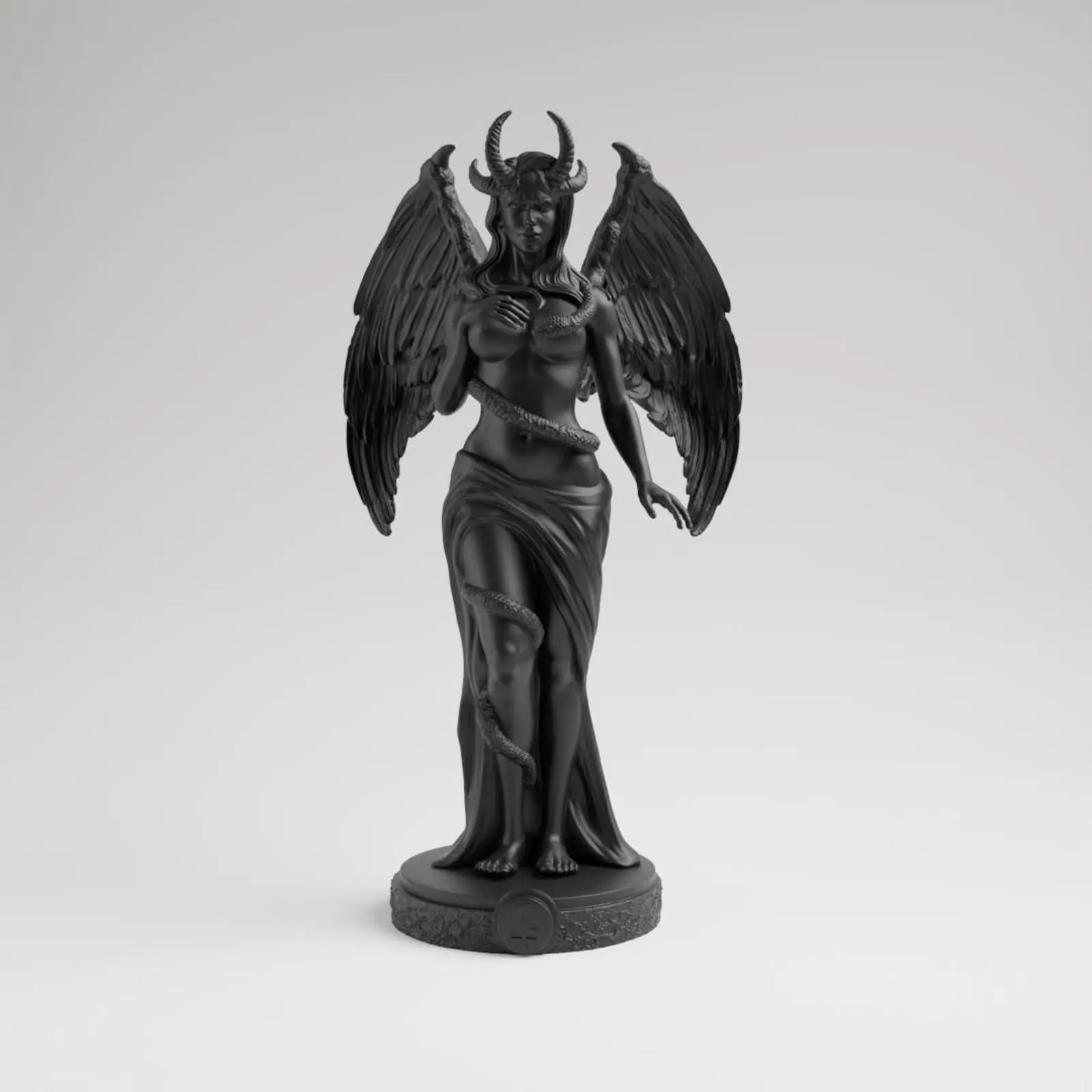 Lilith Statue, Lilith Goddess Figurine, Lilith Altar Decor, Gothic Goddess Statue, Dark Feminine Decor, Occult Home Decor, Horned Goddess Statue, Winged Demon Figurine, Witchcraft Altar Decor, Home Decor Sculptures, Collectible Home Decor