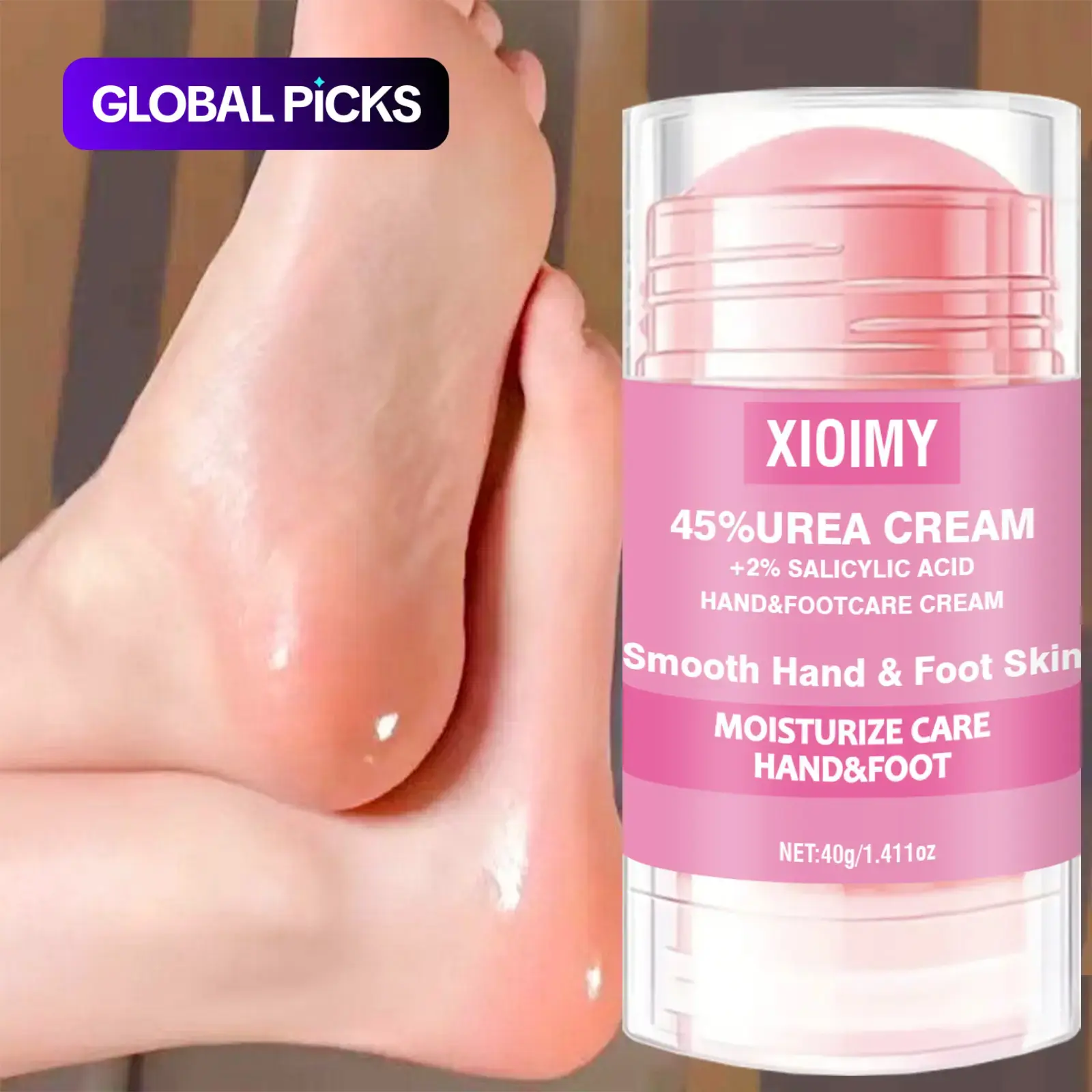 45% Urea + 2% Salicylic Acid Foot Cream, Intensive Moisturizing Care for Dry, Cracked Skin, Cracked Foot Repair, Hydrating Hand Balm, Foot & Hand Cream, Hand Feet Cream for Women & Men, Foot Lotion, Foot Care Product #GLOBAL PICKS