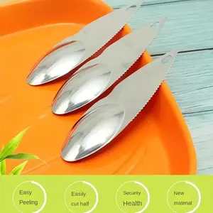 Stainless Steel Kiwi Knife Easy Tool for Digging Peeling and Scooping Fruits, Fruit Pulp Peeling Scoop, Kiwi Fruit Digging Knife