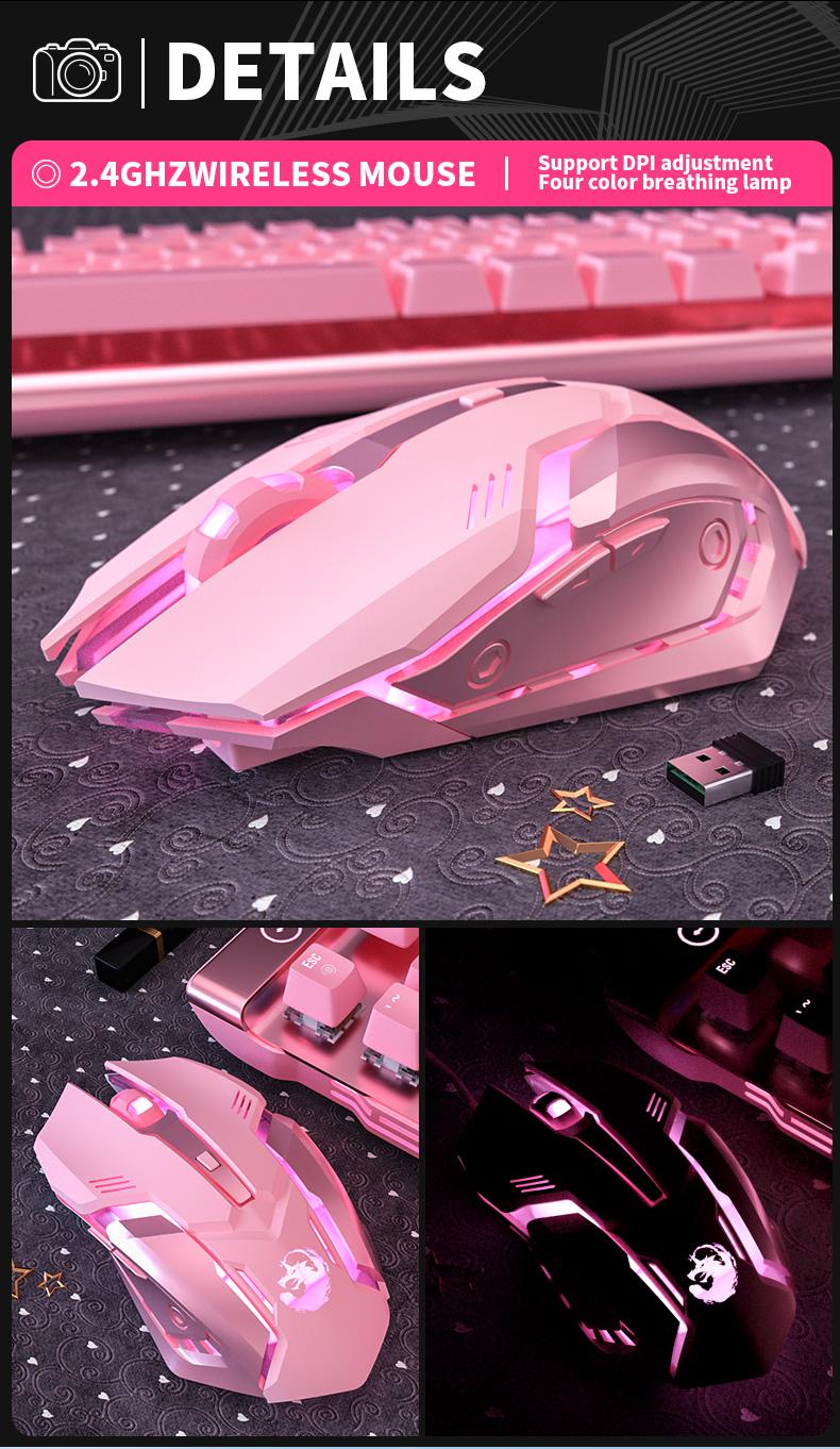 Gaming Mute Mouse Cute RGB Gamer 6 Buttons Mice Optical Office Computer Mouse For Desktop Laptop Ergonomic Game Mouse tiktok made me buy it