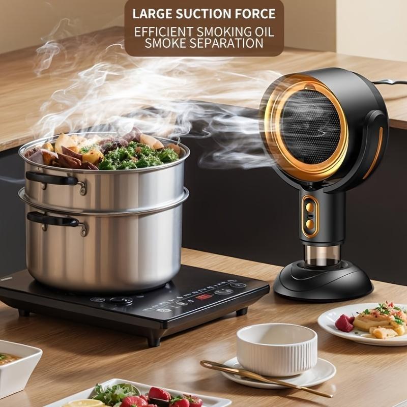 Portable USB Desktop Smoke Absorber, Smoke Eliminator, Portable Kitchen Exhaust Fan.Portable Range Hood For Kitchen, Home, Barbecue, Hot Pot