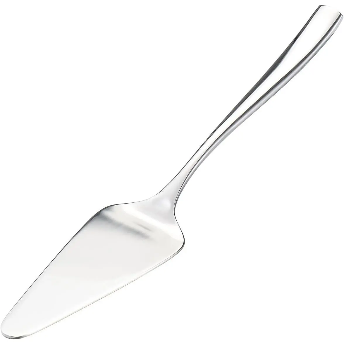 SUS304 Stainless Steel Pie Cake Server - Classic, Heavy-Duty 10" Length Pastry Spatula with Beveled Edge, Mirror Finish, Dishwasher Safe for Parties, Kitchenware Cutlery & Tableware