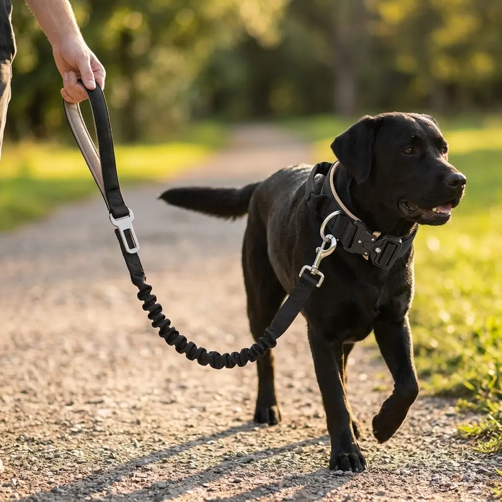 Tactical Dog Collar for Medium Dogs, Adjustable Collars, Adjustable Durable Nylon Collar with Strong Metal Buckle, Comfortable for Training and Daily Walks