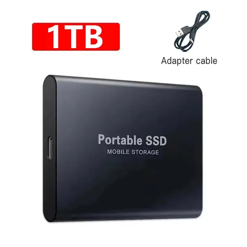 16TB Portable SSD Harddrive, Compact Aluminum External Drive with USB3.2 Type-C High Speed, Quiet Operation, Original USB Data Cable*1 for PC, MAC, Windows 11