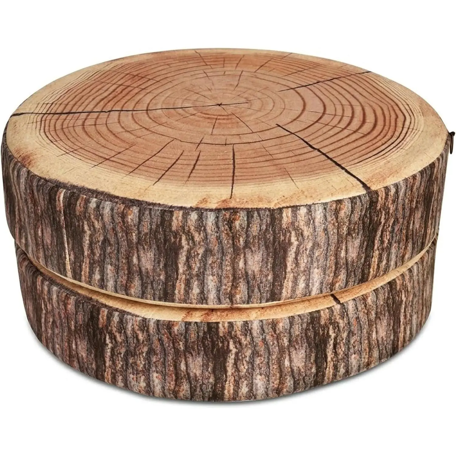 Log Pillow 2 Pack - Realistic Wood Pillow with High-Density Foam | Soft & Comfy Round Cushions with Washable Covers - Log Cabin Decor & Forest Themed Decor