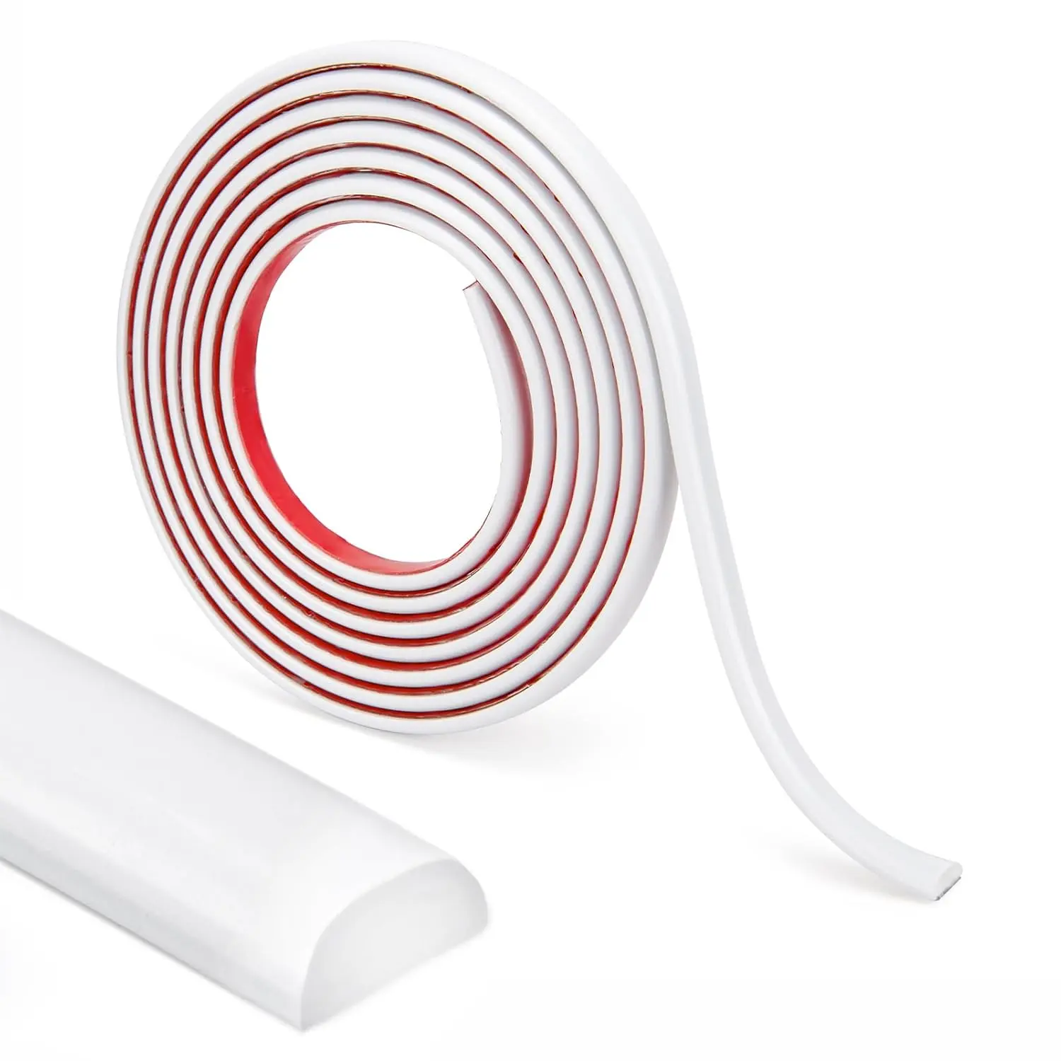 10 ft Peel and Stick Trim, Molding Trim for Walls, Edges, Borders, Backsplash Tiles, Flexible and Self Adhesive Trim, White