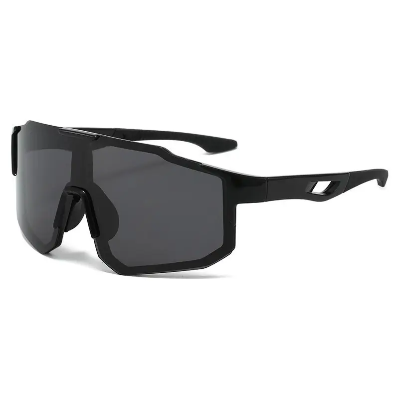 Unisex Sport Polarized Shield Sunglasses with Wrap-Around Design, Iridescent Coated Lenses - Windproof, Glare Reduction, UV Sun Protection for Cycling, Commute, Road Cycling