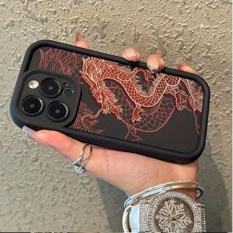 Phone Case: Fashion Dragon Cake Bamboo Pattern Phone Case, Suitable for iPhone 17 E Air Pro ProMax iPhone16 15 14 Plus 13 12 Mini 11 X XS XR