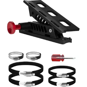 Adjustable Fire Extinguisher Mount, Easy Install on Roll Bar/ Cage Fire Extinguisher Holder, Quick Release Mounting Bracket for   JT TJ JKU JK JL UTV Cam-Am X3 Polaris RZR Ranger