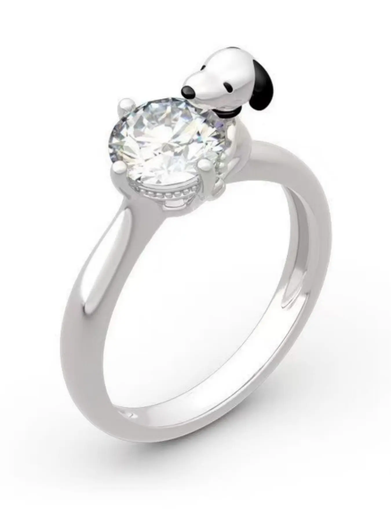 Elegant Animal Design Zircon Ring for Women, Cute and Stylish Fashion Promise Ring Jewelry Gift for Weddings, Engagements, Parties, All Seasons, Beautiful Rings