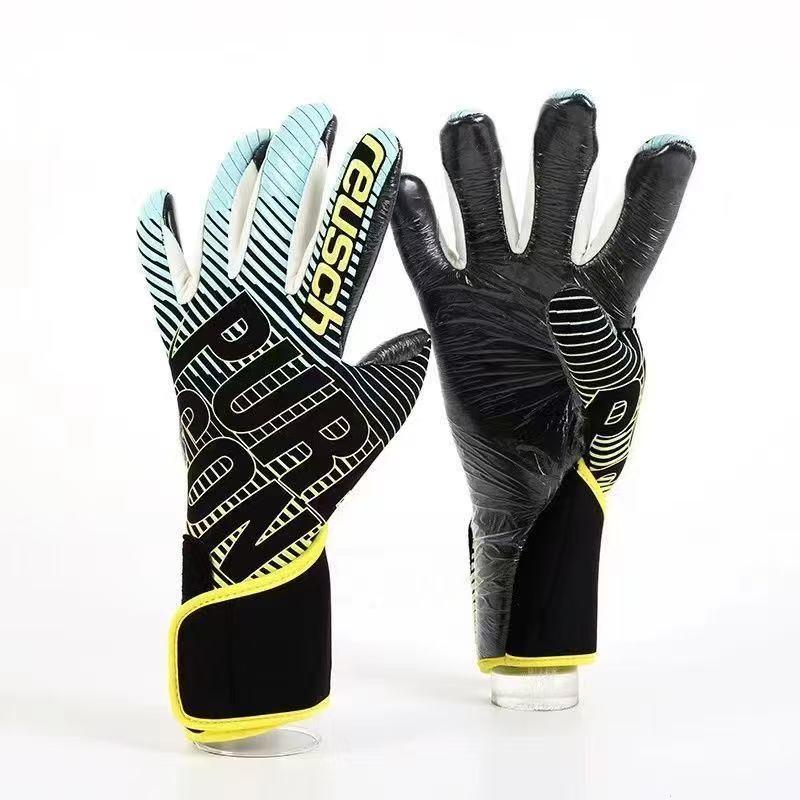 Football goalkeeper gloves for adults and children, professional training goalkeeper gloves, non-slip and wear-resistant latex soccer accessories how to kick a soccer ball
