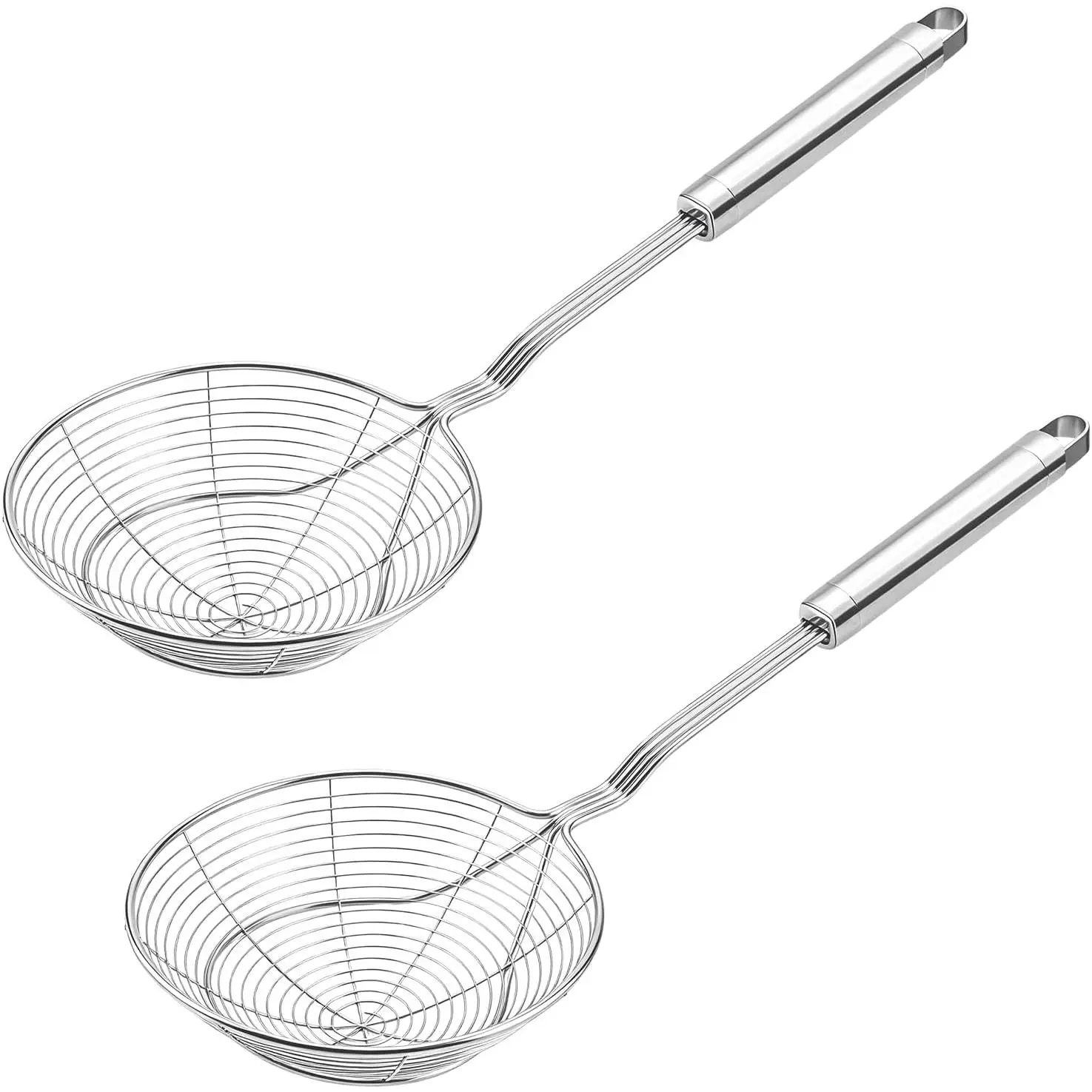 Stainless Steel Spider Strainer Skimmer,2-pack