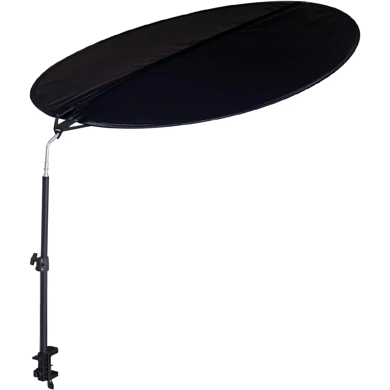 Office Cubicle and Desk Shade Foldable 36 Circular Shading Light-Proof Desk Canopy Light Shade with Clamp and Rotatable Rod for Light Sensitive Workers Patent Pending