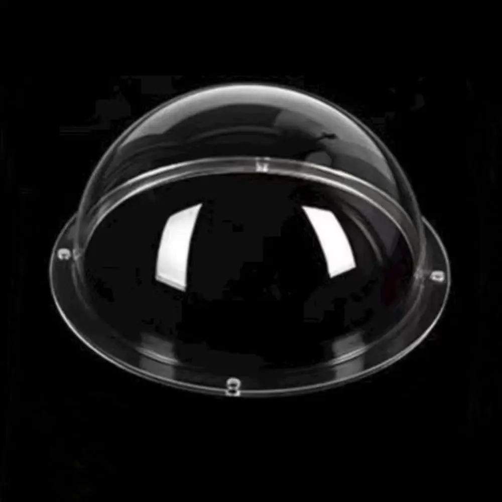 LOTOWELZON 6in/150mm Transparent Acrylic CCTV Camera Dome Housing Cover - 4-Hole Replacement Hemisphere, Indoor/Outdoor Surveillance Use with Protection, ID150mm*H76mm/5.9in*3in