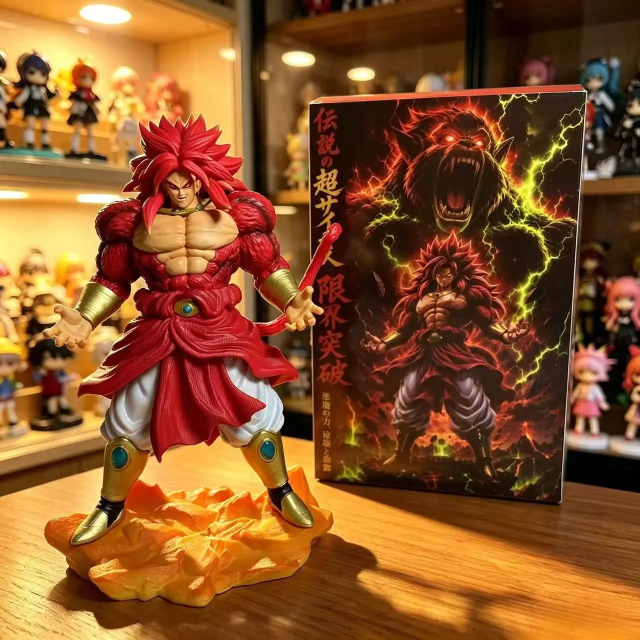 Dragon Ball Broly Gk Super Saiyan Statue, Anime Collectible Model, Desktop Decor, High-Quality Handmade Figure, Perfect Gift for Fans, Action Figure Model