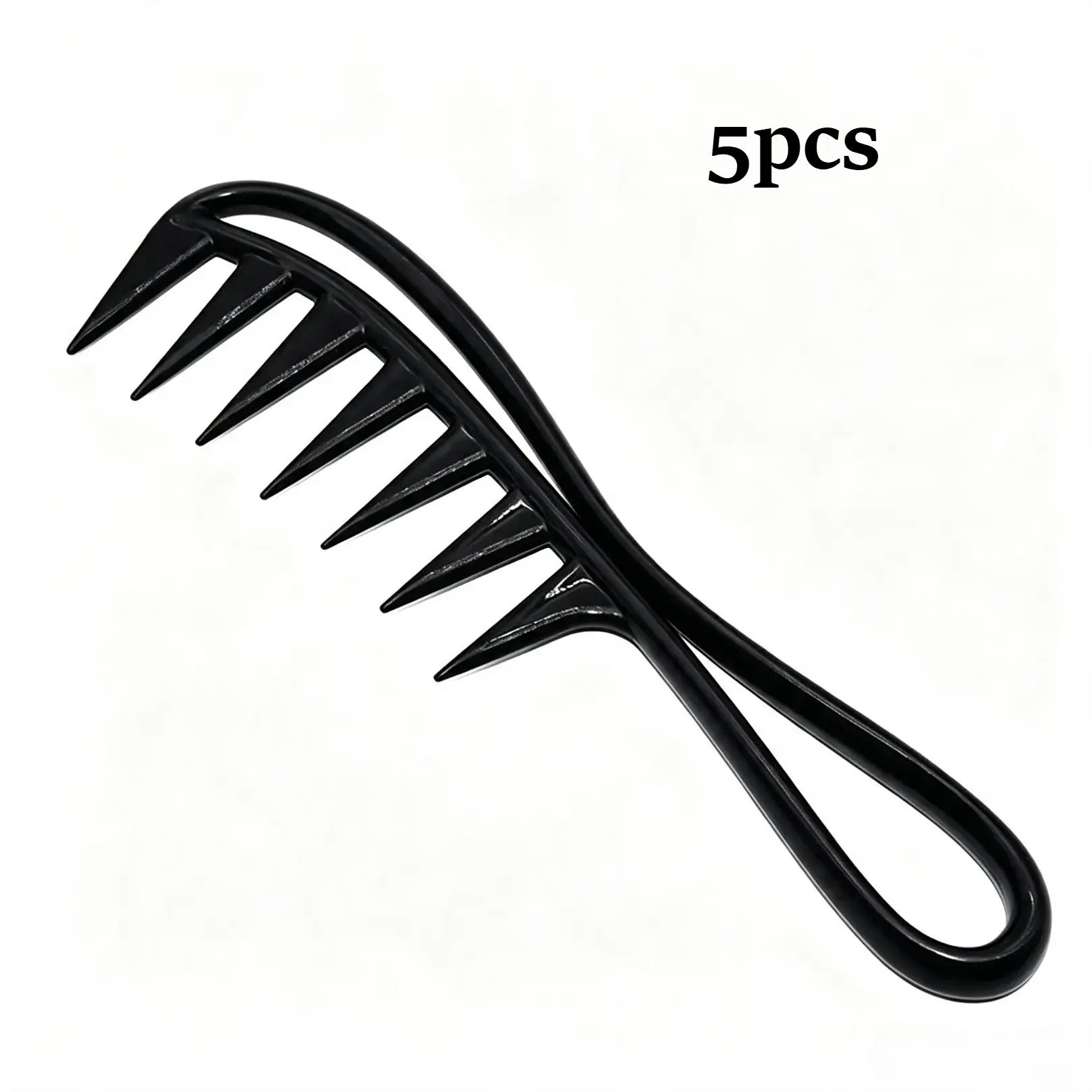 Wide Tooth Curly Hair Styling Comb, Anti-Snag Detangling Hair Tool For Wet And Dry Hair, Practical Hairdressing Accessory Suitable For Daily Styling And Salon Use