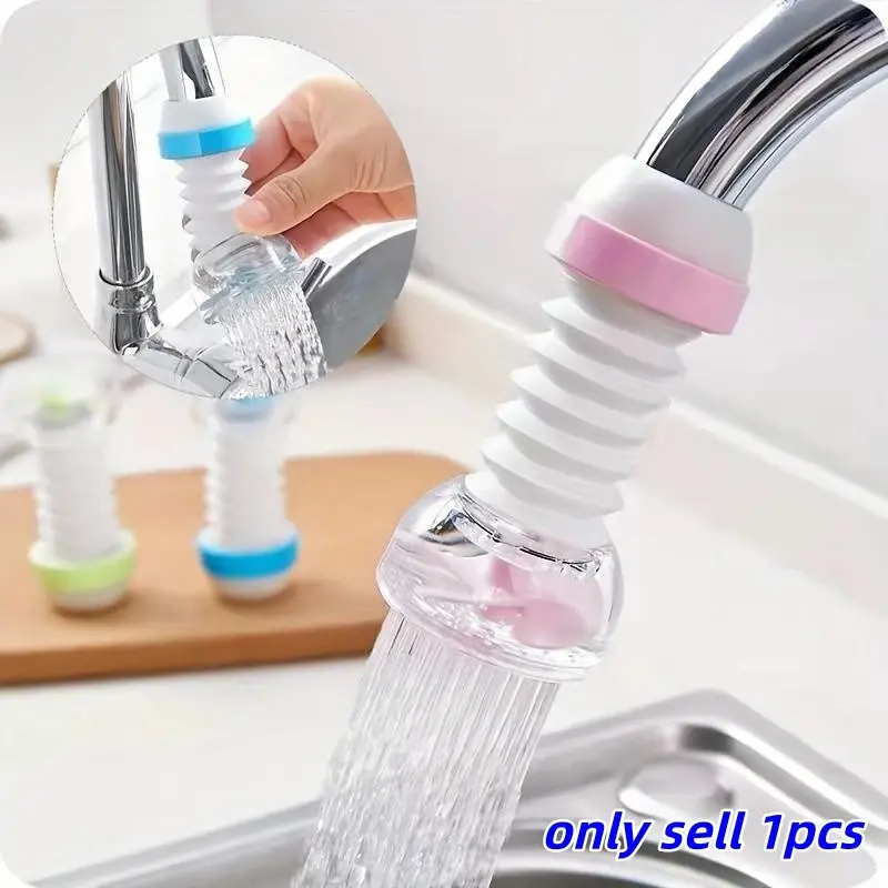 Adjustable Extendable Faucet Sprayer, Easy Installation, Splash-Proof, Durable Plastic, Ideal for Kitchen, Bathroom, Restaurant, Faucet Extender
