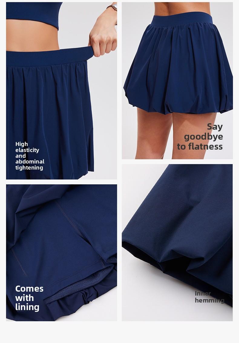 Flowy Bubble Skirt for Women High Waist Cute A-Line Mini Skirt Y2K Casual Party Skort