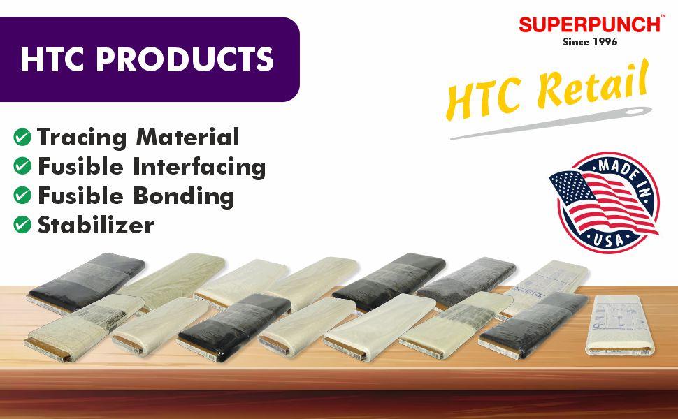 Armo Weft HTC88002 Interlining/Interfacing - 20 Inches Wide, Medium Weight Woven Iron On Fleece Fusible Interface for Sewing,, Rayon, Sold in 5 Yard Package, (White)