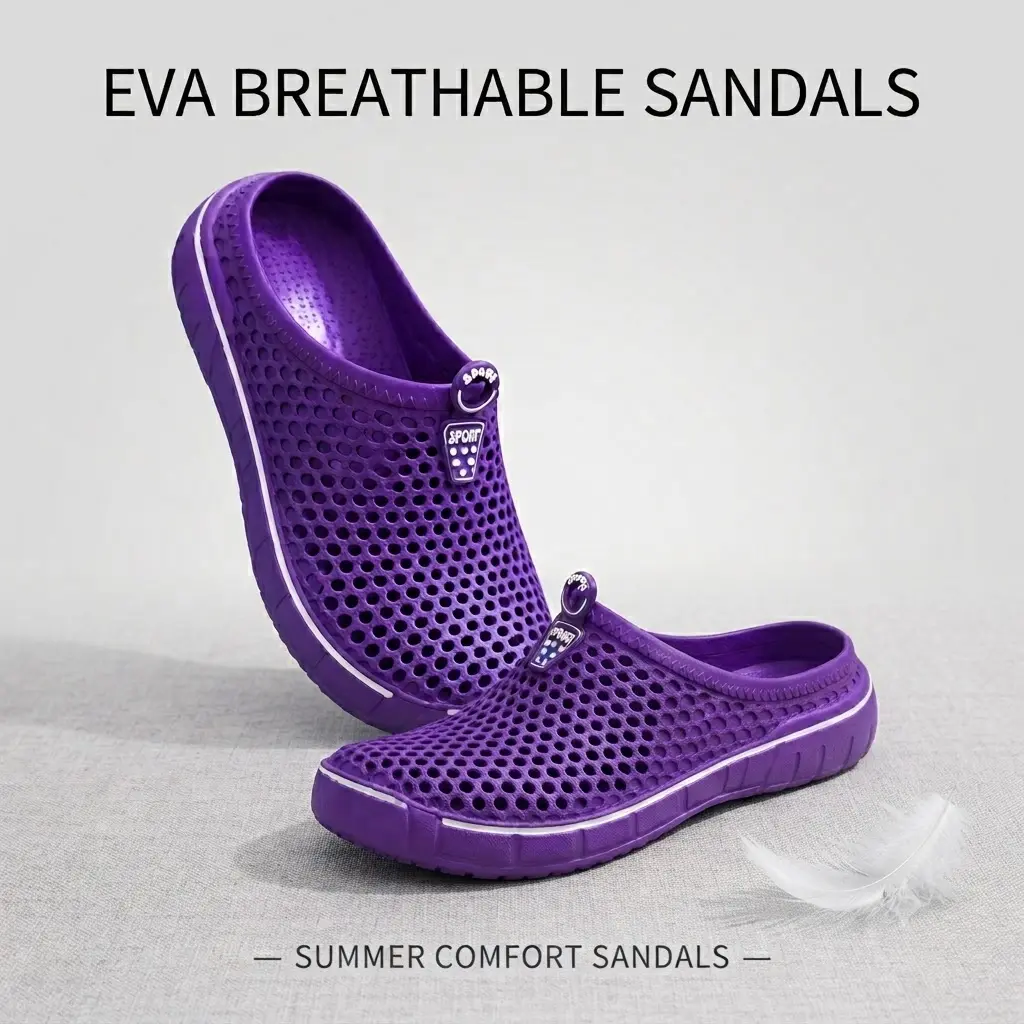 2026 New Unisex EVA Clogs, On, Thick Sole, Breathable Closed-Toe Wide Fit Mules, Easy to Clean, Quick Dry, Lightweight Chic Casual All Seasons Shoes for Men & Women (Indoors, Outdoors)