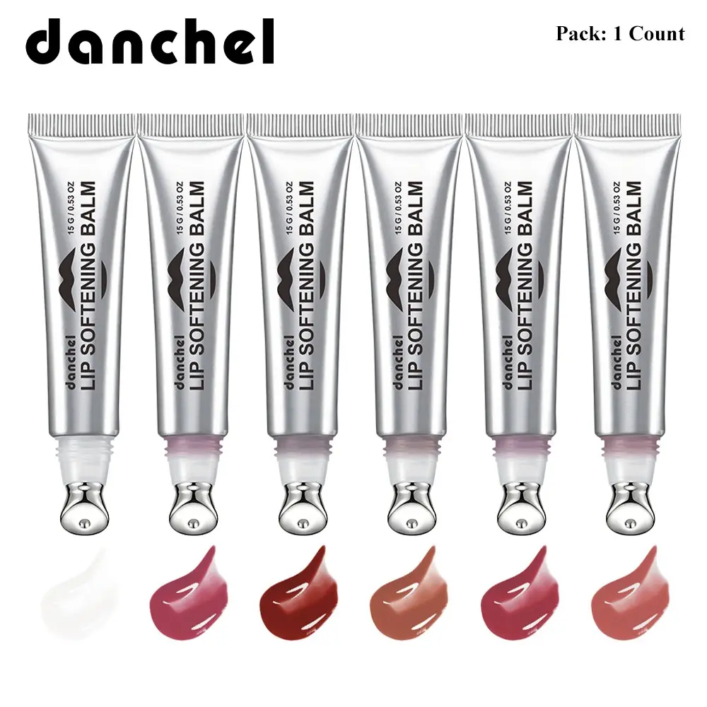 danchel Softening, Moisturizing Lip Balm, Lip Care, Hydrating Lip Gloss, Glass-Lip Finish, Glossy, Long-Lasting Moisture Lock & Rich Color Payoff, Gentle Exfoliation, Cooling Metal Applicator, Lightweight & Non-Sticky, Available in 6 Shades