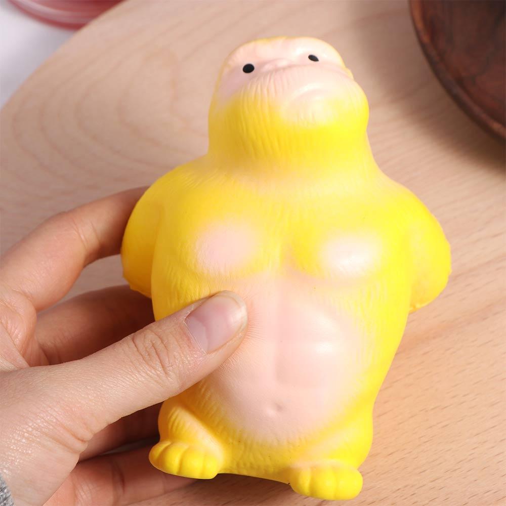Orangutan Squeeze Vent Gorilla Slow Rebound Yellow Squeezing Monkey Toys Creative Funny Soft Glue Gorilla Toys Adults Gifts