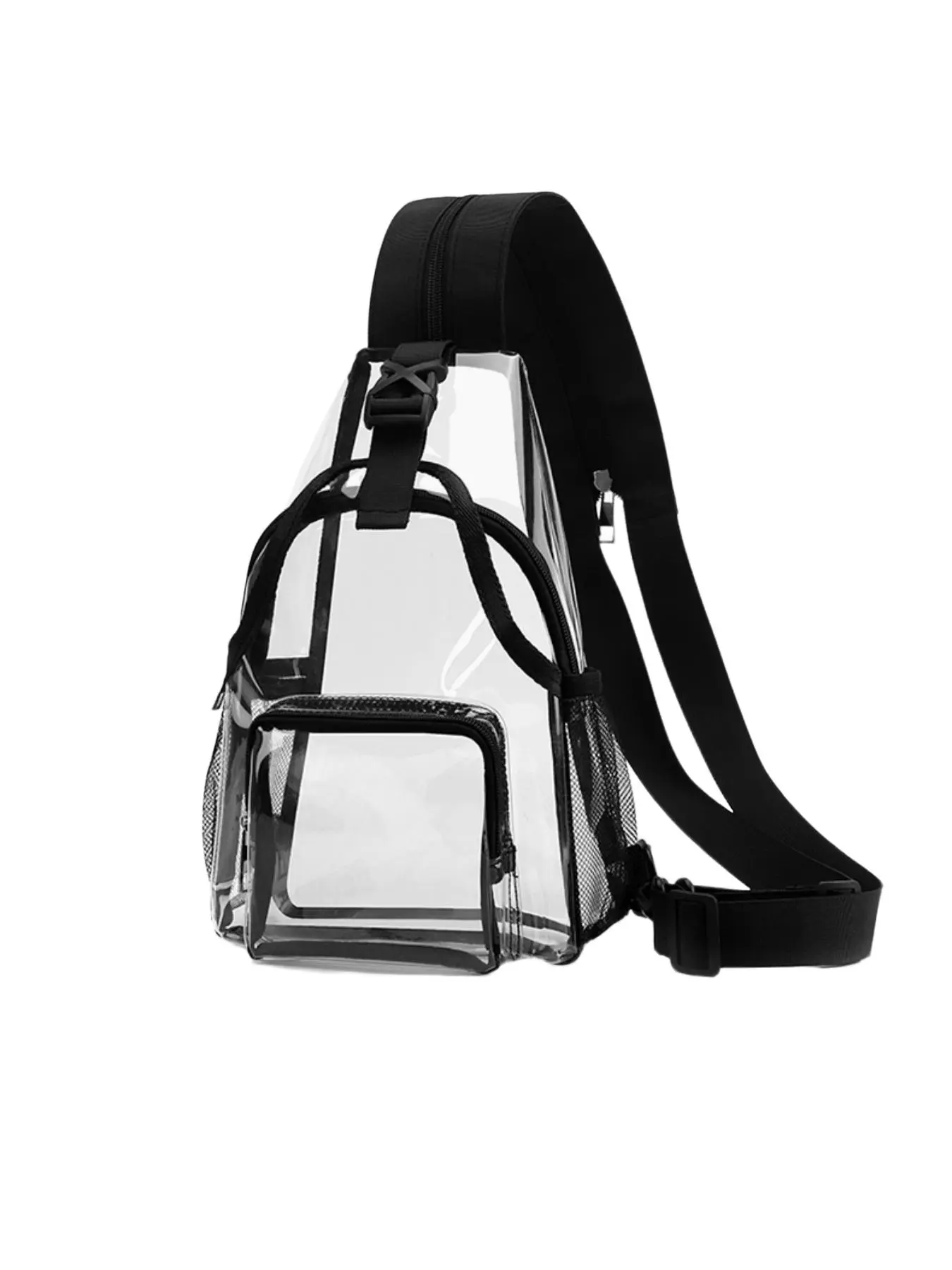Transparent PVC Two-In-One Chest Bag, Summer Unisex Crossbody Mini Backpack, Concert Security Shoulder Bag, Neutrally Stylish, Casual Trendy Bag, Fashion Crossbody Bags