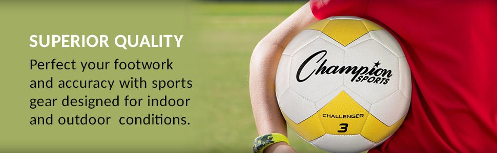 Champion Sports Viper Soccer Ball – TPU Soft-Touch Training Ball in Sizes 3,4,5 for Indoor/Outdoor Play