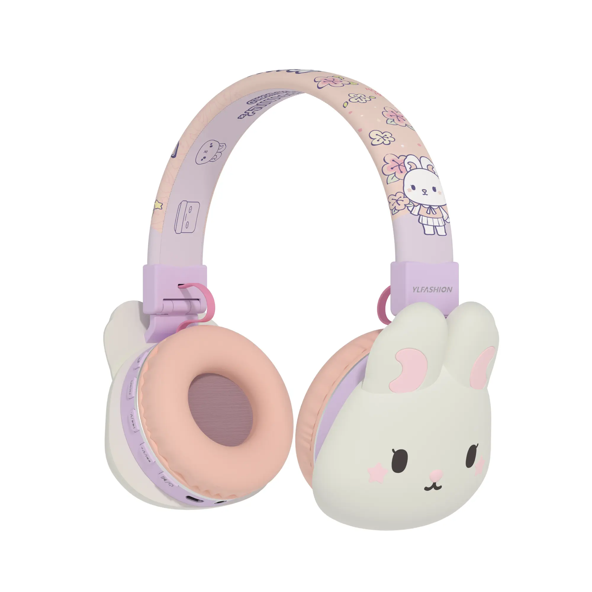 Cartoon Wireless Bluetooth Headphone for Kids Gift, Mobile Audio Device with Volume Control