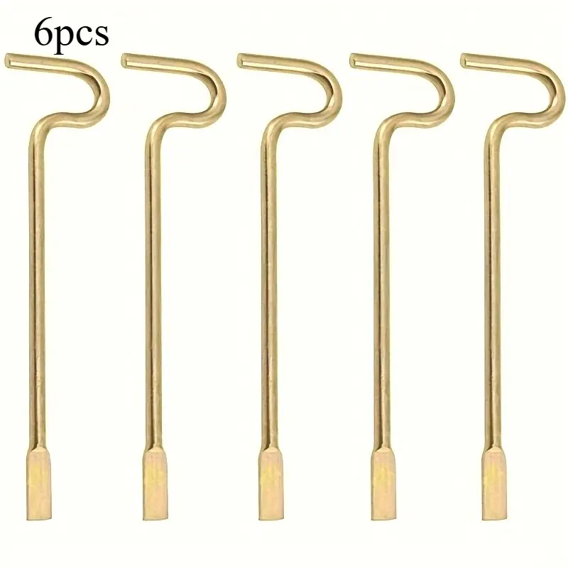 6pcs Kwikset Emergency Keys Kwikset Emergency Keys - Bedroom/Bathroom Door Compatible with Interior Levers and Knobs Door Hardware
