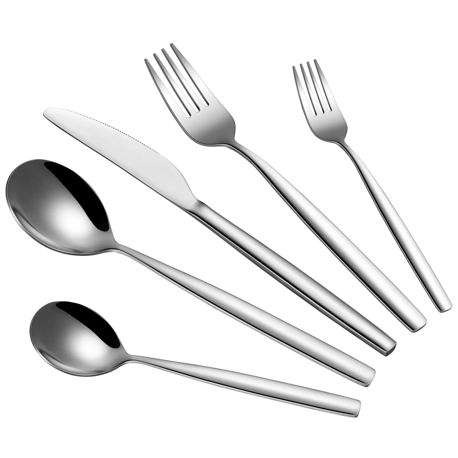 Elegant 30-Piece Stainless Steel Silverware Set for 6 – Mirror Polished Cutlery, Includes Forks, Knives, Spoons – Dishwasher Safe, Rust-Resistant Utensil Set for Kitchen & Dining