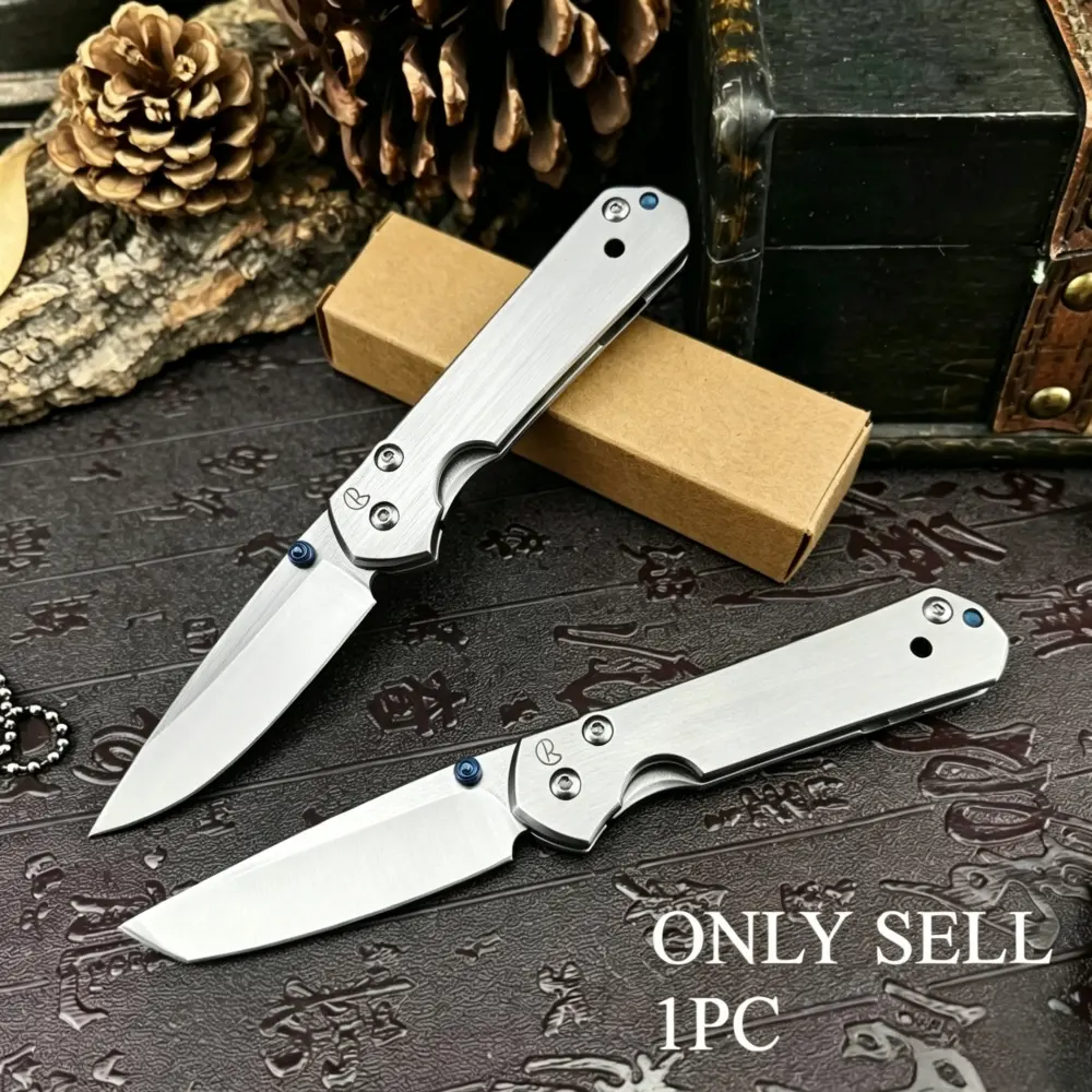 Best-selling CR Folding Knife with A 420 Stainless Steel Handle and 440C Blade—a High-hardness, Versatile Tool for Daily Use, Mountaineering, Hiking, Rescue, Perfect As A Portable Camping Pocket Knife, Outdoor Knives