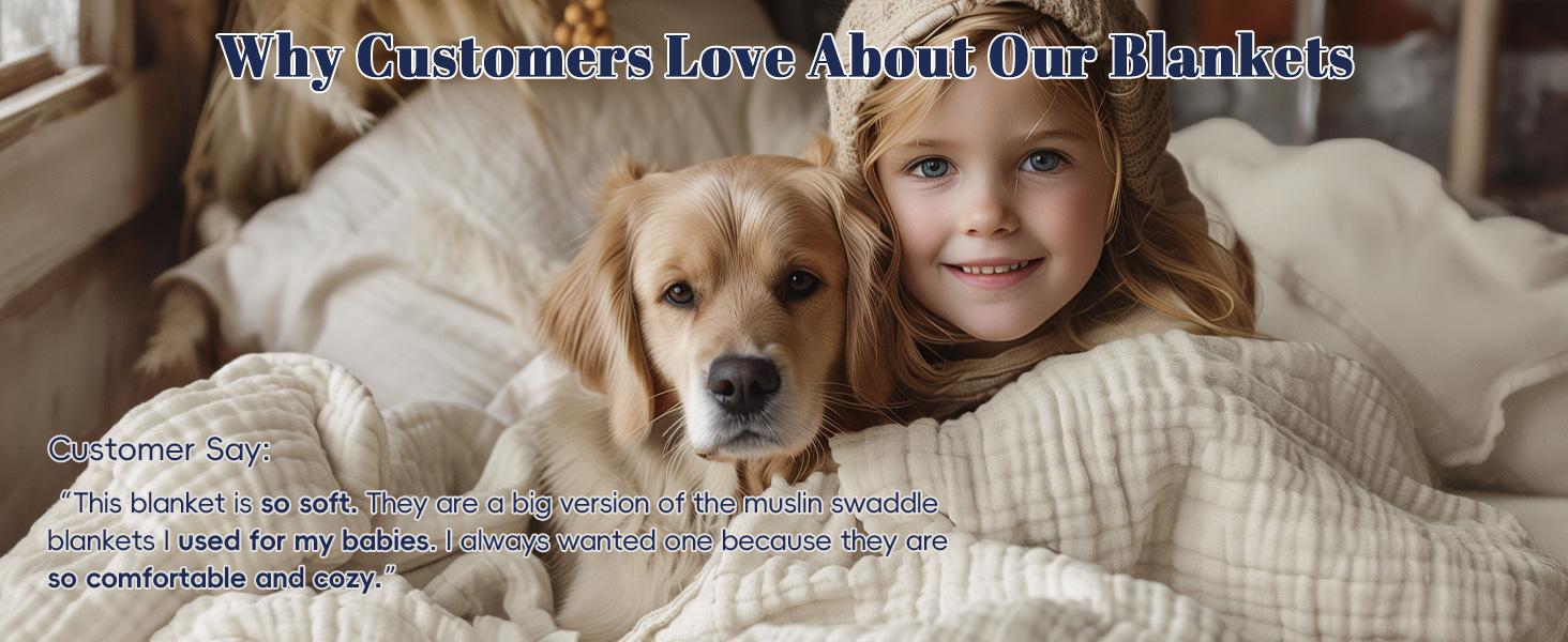 PHF 100% Cotton Muslin Blanket Queen Size 90"x90", 4-Layer Lightweight Gauze Throw, Breathable Cloud-Soft Minimalist Blanket for Bed, Couch, Camping & Baby, Grey, Gift