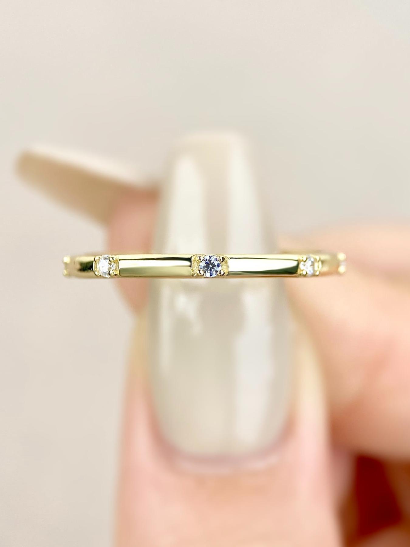 S925 Sterling Silver Fashion Artificial Zircon Decorated Ring, Elegant Everyday Ring, Fashion Jewelry for Party, Daily Clothing Decor, Trendy All-match & Exquisite Jewelry for Birthday Gift