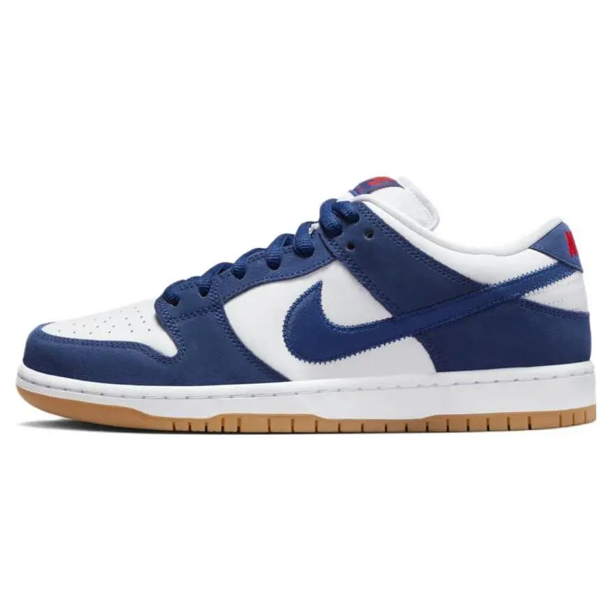 Nike Dunk SB Pro PRM Los Angeles Dodgers Low-Top Retro Basketball Shoes for Men and Women Verifiable, with credentials and supporting global authentication