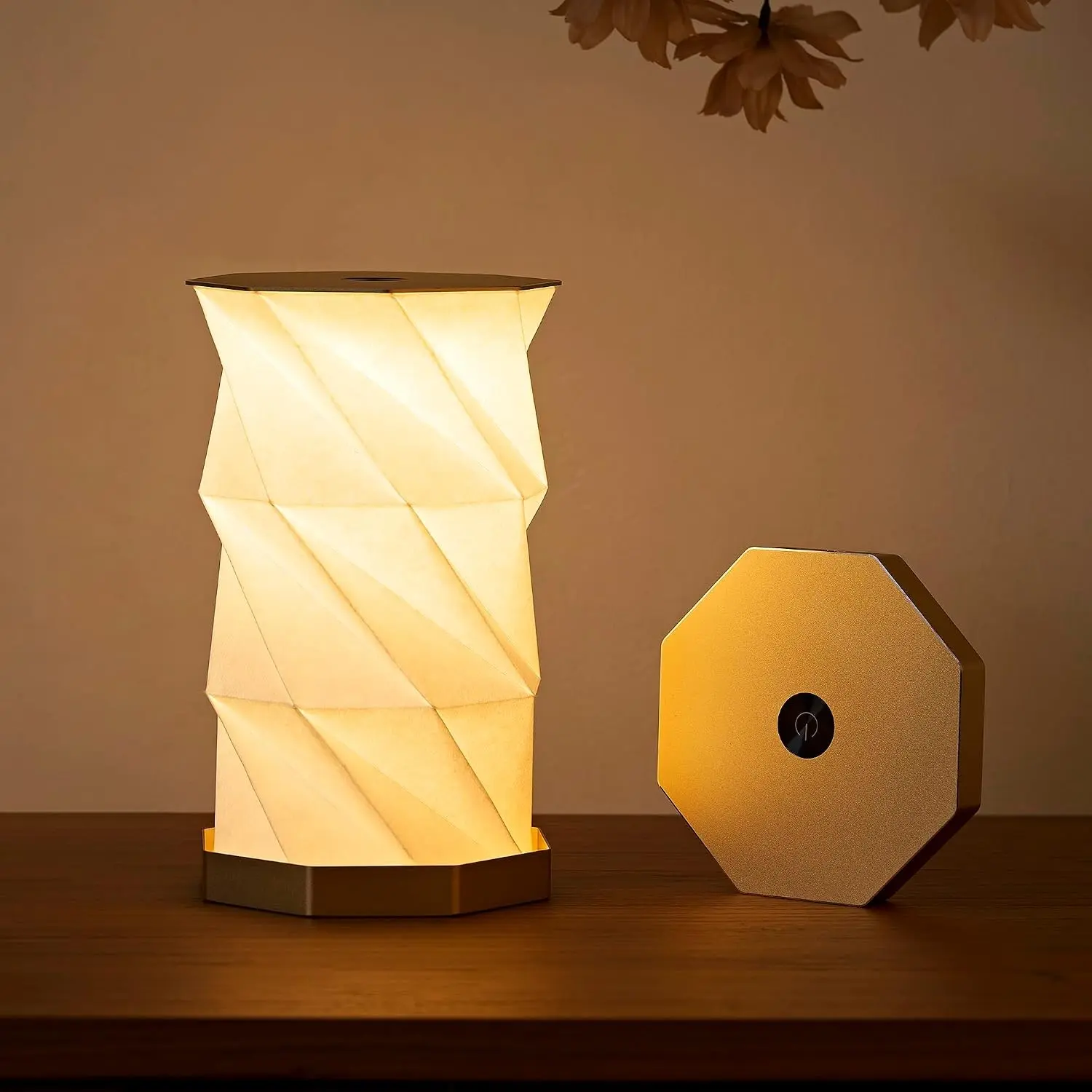 Portable Desk Lamp - Ultra Thin 0.7" Lightweight 0.28lb, Foldable Paper Lamp with Zinc Alloy Base, Rechargeable Mini Lamp for Home Decor, Travel, Dorm & Small Spaces, Gift for Travelers, BirthdayGift.