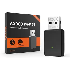 WiFi Adapter for Desktop PC, AX900 USB WiFi Adapter with  Band 600Mbps 5GHz/ 286Mbps 2.4GHz, -in Driver for Windows 11/10/7, USB WiFi Dongle(U11) (U11|WiFi 6|AX900)