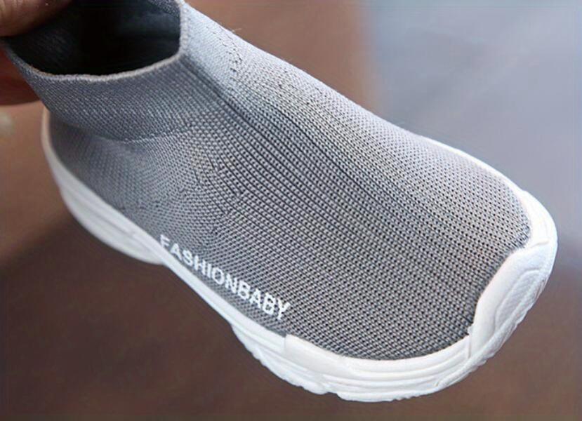 (New)FashionBaby Soft Breathable Ankle-Platform Boots Youngsters & Youngsters - Non-Rubber Sole, Pattern, Round Toe Pull-On Closure,/Fall Casual Shoes (Red/Black/Grey)