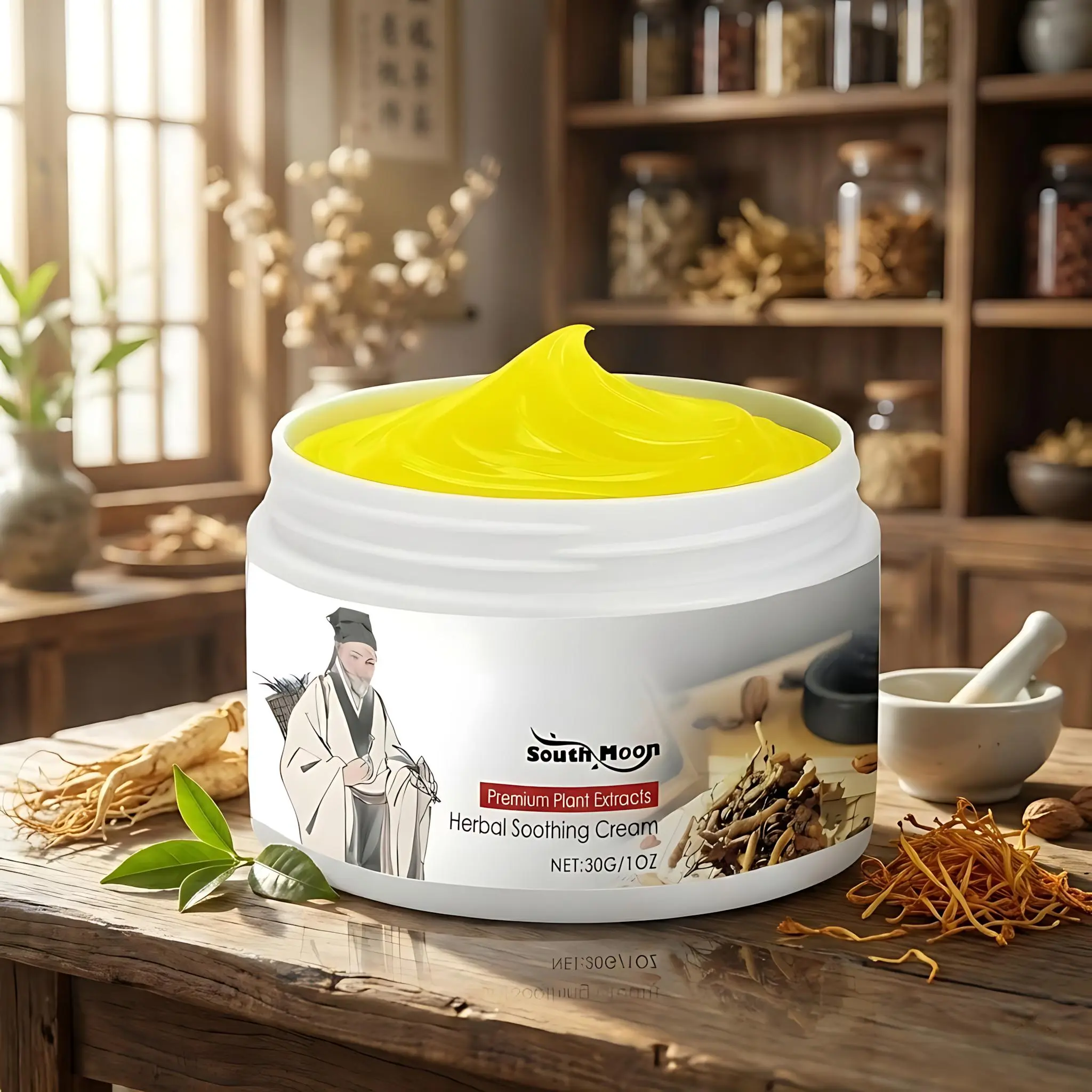 All-Natural Soothing Cream for Eczema &Psoriasis - Herbal Relief for Dry, Itchy, SensitiveSkin, Anti-Bacterial Skin Defense - Relieves Dryand Tight Skin, Soothing Skin,Hydratin,30G