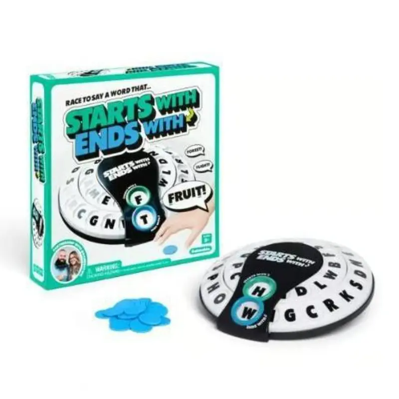 Spin Shout Out Word Game with Letter Wheel & Spinner Wheel - Fast-Paced Family Board Game Suitable for Game Nights, Travel, Classroom, Family Gathering | Letter Wheel Spinner with 20 Tokens for Group Party Word Challenges, Family Fun for Ages