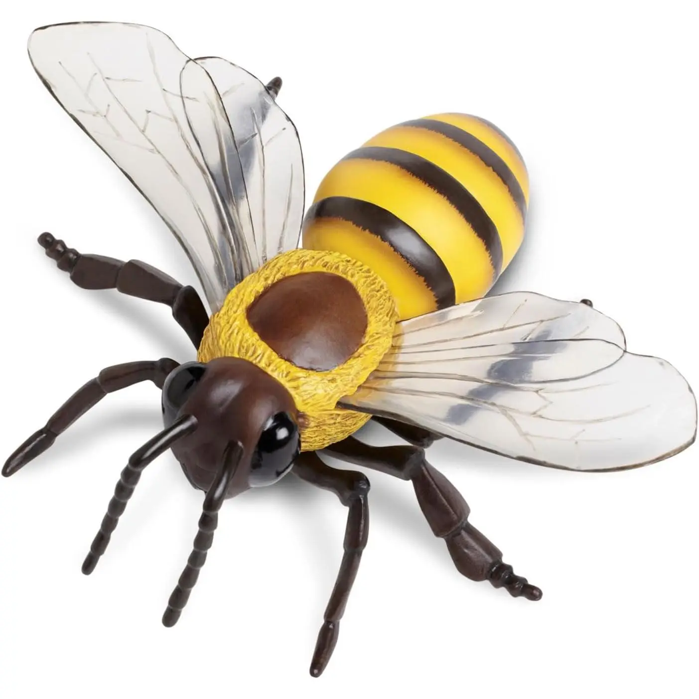 Honey Bee Figurine - Lifelike 5.5" Model Figure - Educational Toy for Boys, Girls, and Kids Ages 3Y+