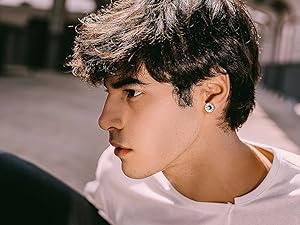 FUNRUN 16 Pairs Punk Faux Gauge Earrings Set - Stainless Steel & Hypoallergenic for Men & Women