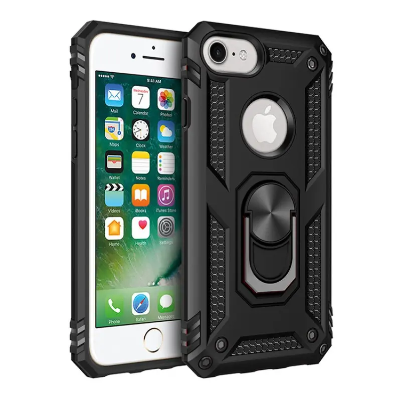 Phone case for iPhone 8/6/7, Anti-Drop Dustproof Waterproof Anti-fingerprint, with Magnetic Rotatable Stand for iPhone 8/6/7 Protective Cover