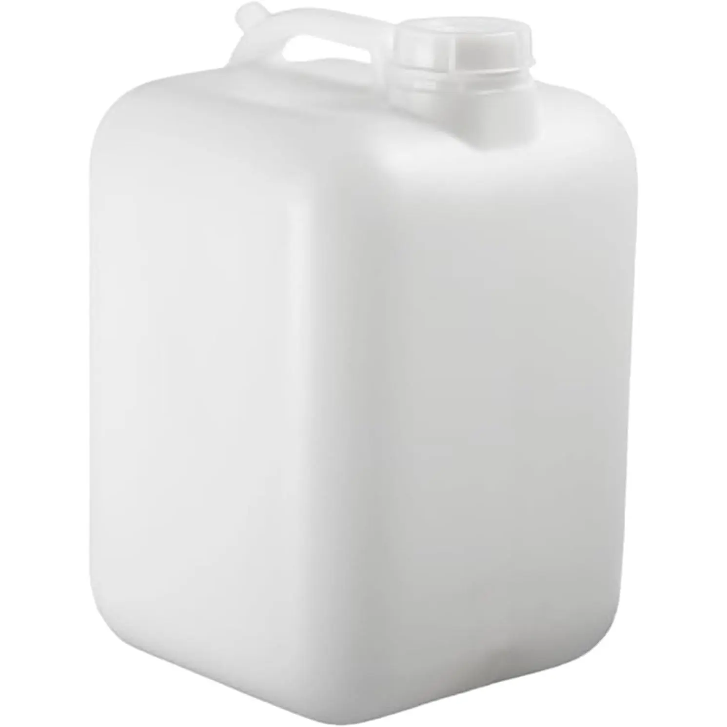 6 Gallon Hedpak Water Container with Screw Cap | Single BPA-Free Food-Grade HDPE Jug | Leak-Resistant | White | For Brewing, Fermentation & Water Storage