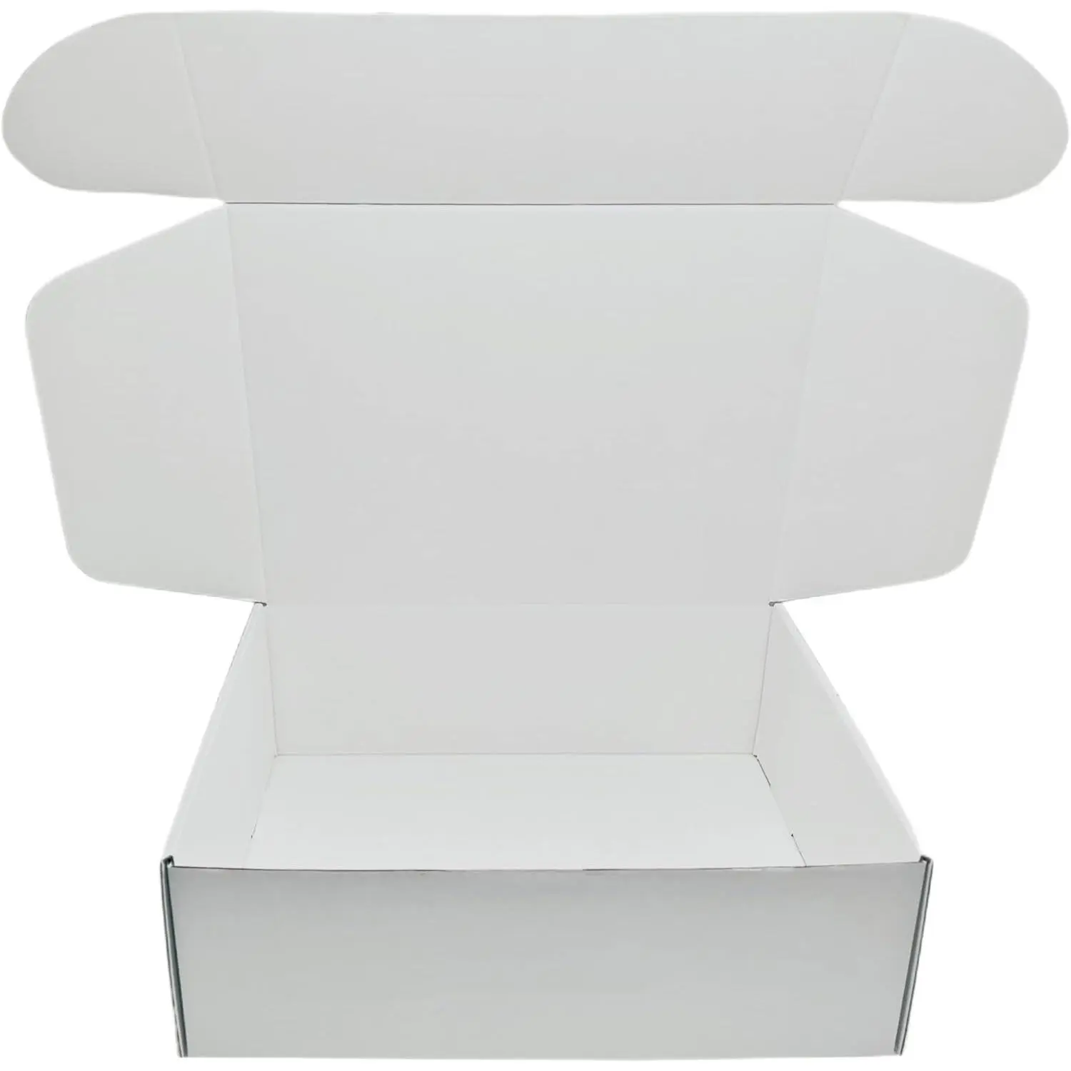 Small Corrugated Mailer Boxes 12x9x4 Inches Cardboard Box for Mailing Shipping Packing (White,Pack of 5)