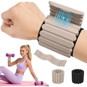 Adjustable Wrist & Ankle Weights for Women, 2 Pack –Stackable Magnetic, Silicone (Waterproof), Non-Slip, Easy Wear, Adjustable (Men & Women), Ideal for Jogging/Yoga & More, Great Gift