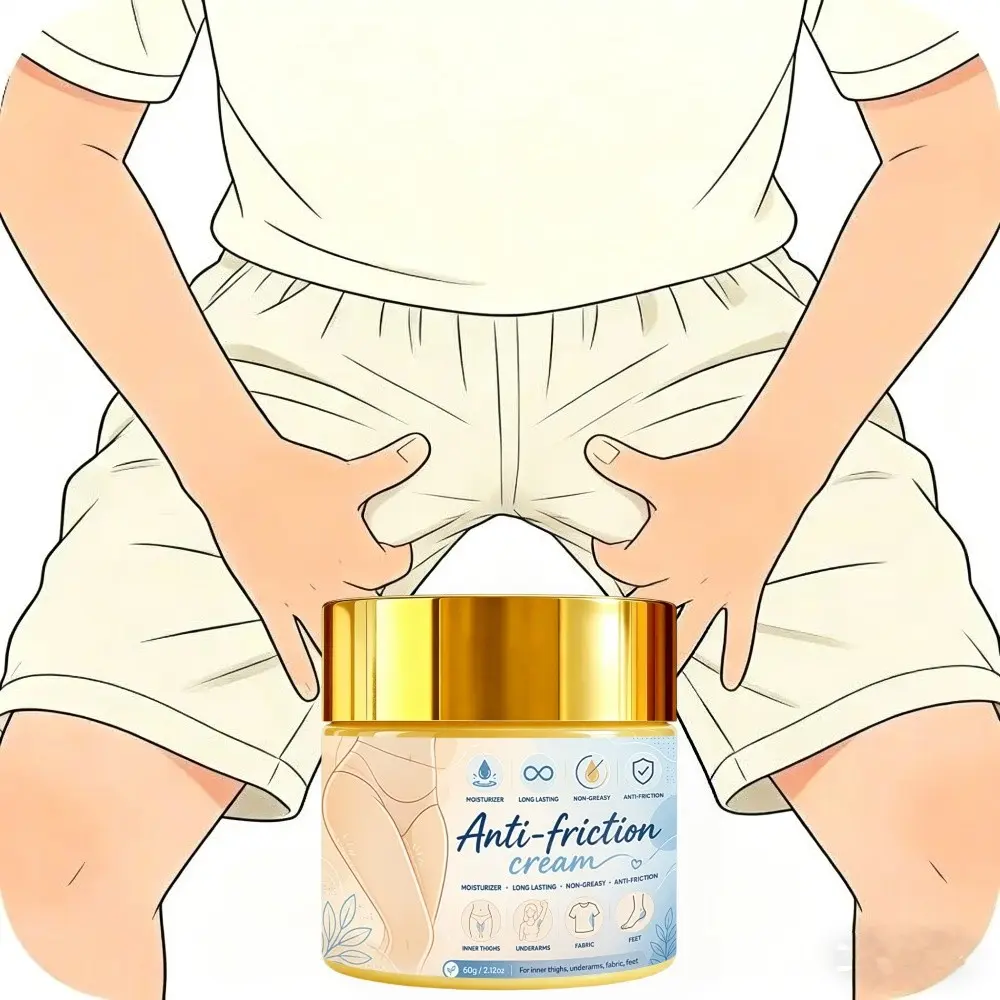 Anti-Friction Cream with Moisturizing Ingredients, Ideal for Dry and Sensitive Skin, Suitable for Friction Areas Like Chest and Thighs