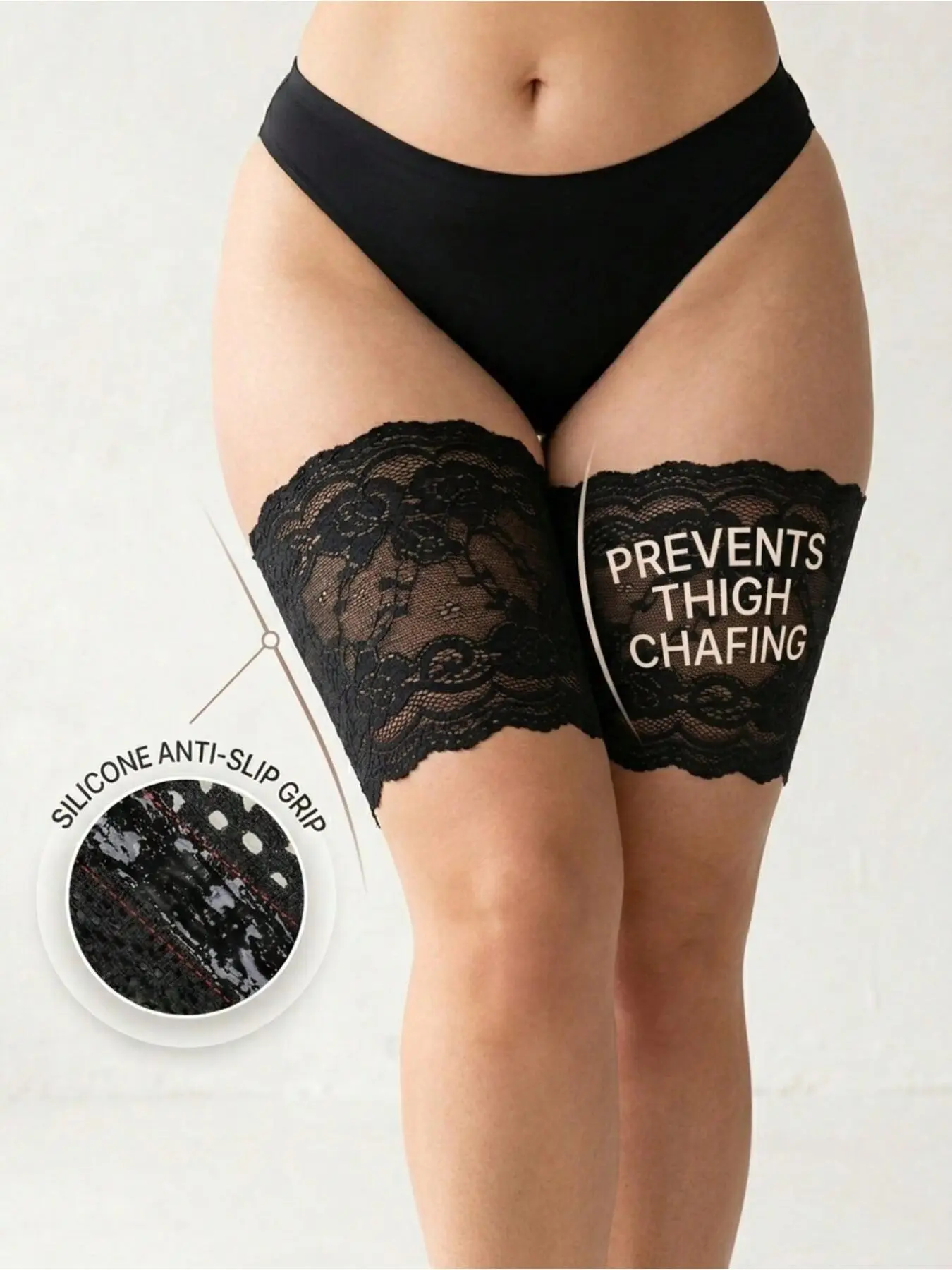 Women's thigh protection cover, men's thigh protection patch, large-sized anti-slip protection sleeve for the inner side of the thigh, elastic anti-slip leg protection, breathable, smooth, can prevent thigh sliding